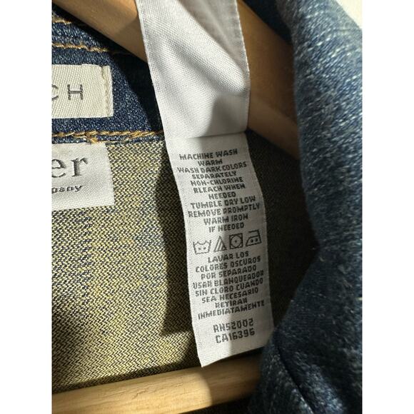 NWT Villager | 16 Plus Sz Medium Wash Three Button Pocketed Women’s Denim Jacket - Picture 7 of 8